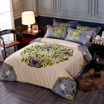 Custom Printed 100% Cotton Bedding Sets Luxury Bed Duvet Covers