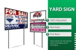 Custom Printed WC Toilet Sidewalk Corrugated Home Children Address Plastic Alphabet Advertising Display Yard Sign Board