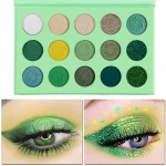 Custom private label loose pigment eyeshadow high quality green pallete