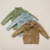 Custom soft Boys denim Tow Chest Pocket Washed Denim Shirt For Kids