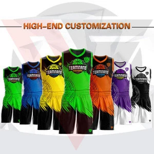 Custom Unique Design High Quality Basketball Uniform Men Quick Dry Wholesale Basketball Uniform Sports Wear Basketball Uniform