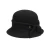 Import Custom Winter Black Bow Decoration Black Women&#39;s Wool Felt Cloche Hat from China