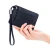 Import Custom Women Men Front Pocket Slim Minimalist RFID Blocking Leather Credit Card Holder with Wristlet from China