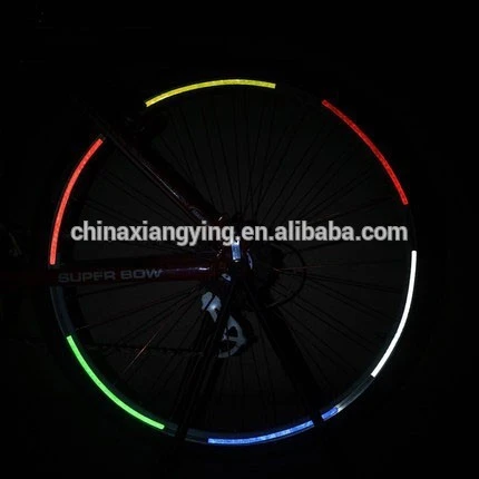 Customized 0.01kg High Strength Grade Decorative Reflective Bike Wheel Sticker