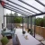 Import Customized Slant roof aluminum frame sunroom addition panels aluminium glass veranda conservatory green house for sale from China
