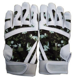 Customized summer baseball batting gloves  camo print softball batting gloves manufacturers