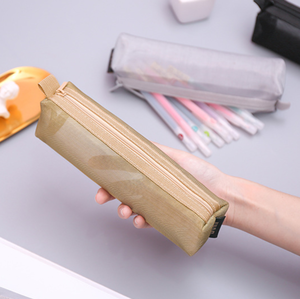 Customized transparent pencil case storage bag for school or office