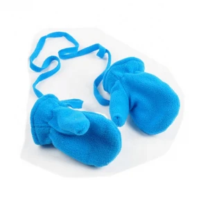 Cute kids polar fleece fingerless gloves, baby warm polyester one finger mittens
