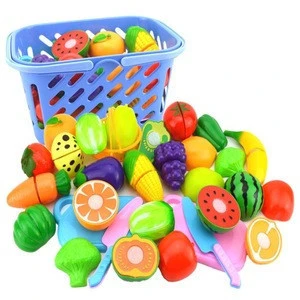 Cutting Fruit Vegetable Food Kitchen Toys  Pretend Play Plastic Food Toy