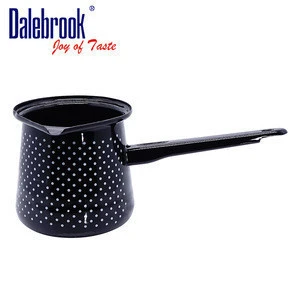 Dalebrook Turkish Arabic Greek Cezve Ibrik Enamel Ceramic Coffee  Mug Warmer  Induction Tea Milk Brass Coffee Pot Cookware Set