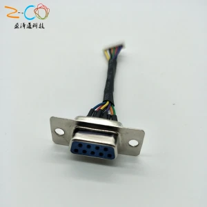 DB9 male to 1.25mm pitch cable assembly/customized wire harness