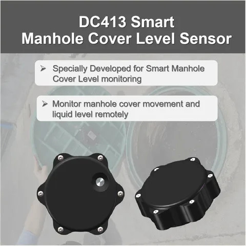 Buy Dc413 Manhole Cover Monitoring System Over Iot Ultrasonic Sensors ...