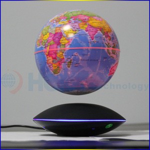 Decorative world globes / led magnetic levitation floating globes / floating and rotating globe