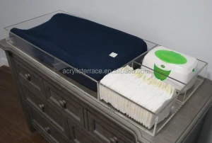 Deluxe Acrylic baby diaper/napper/cothing/storage tray