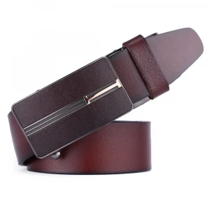 Designer Genuine Leather Belt For Men With Automatic Buckle For Jeans
