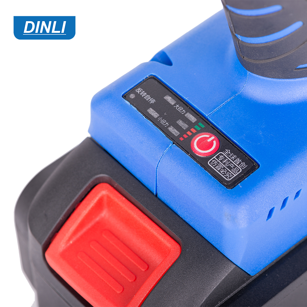 DINLI Powerful Electric Impact Wrench Rechargeable Brushless Motor Adjustable Torque