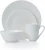 Import Dishwasher and Microwave Safe American style white bone china 16 pcs Bone China Dinnerware Set from China