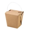 Disposable Fast Food Portable Takeaway Packaging Noodle Box with PP Handle