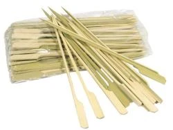 Disposable tableware and Food decoration  bamboo material flat bamboo skewer