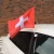 Distinctive Polyester Custom Blank Sublimation Car Flag For Car Windows , Germany plastic car window flag for promotion