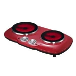 Double electric ceramic stove