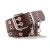 Import Double Pin Belt Buckle Women Designer Ladies Leather Belt With Chain PU Grommet Waist For Dress Punk from China