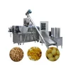 Double screw fried puff ball crispy bugle chip core filled maize flour small corn puff food snack extruder machine price