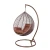 Import Double Seat Cheap Outdoor Furniture Garden Rattan Patio Egg Hanging Swing Chair with Cushion from China