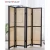 Import Dreamhause Nordic fashion screen living room handmade folding screen solid wood partition rattan screen from China