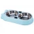 Import Dual Stainless Steel Pet Cat Dog Feeding Bowl Food Water Holder Feeder Dish Double Bowls Anti Slip Pad Puppy Kitty Plate from China