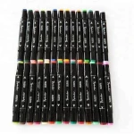 Dual Tip Art Markers Set For Coloring - Double Sided Artist Alcohol Permanent Markers With Bullet And Chisel Tip