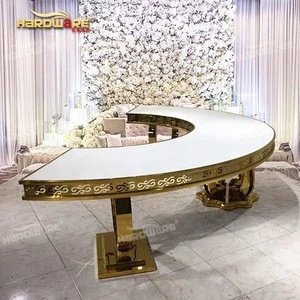 dubai furniture stainless steel wedding dining table designs