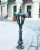 Import Durable and solid metal outdoor garden bollard lamp lawn pole light from China