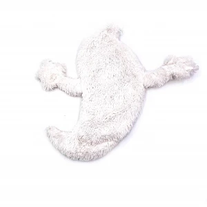 durable stuffingless plush ghost squeaky dog chew toy with squeakers
