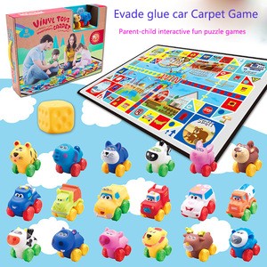 Educational Gaming Baby Play Mat Soft Plastic car Family Friend Play Activity Lager Plastic Traffic Carpet playmate for kids