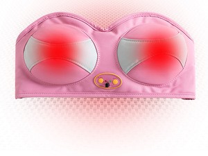 Electric Breast Massager Far Infrared Heated Chest Enlargement Stimulator Massage Enhancer Bra