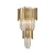 Import electroplating gold modern classic decor glass wall lamp from China