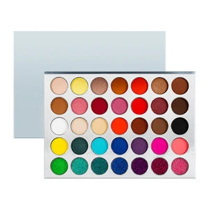 Elegant custom eyeshadow palette high pigment 35 colors makeup eye shadow palette