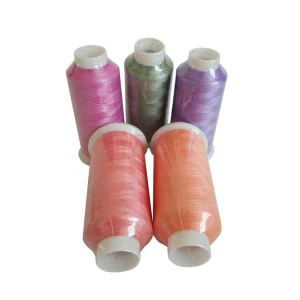 Embroidery Thread Color Changing 108D 100% Polyester MERCERIZED 100g/roll Filament 100%polyester 50rolls EN20471 Wbx-16 Wenqi