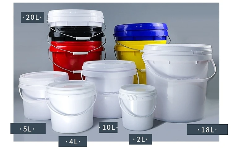 Factory custom plastic bucket drums pails 200 liters blue plastic drum
