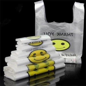 Factory Direct Eco-Friendly Plastic Thank You Merchandise Handle Shopping bags Bolsas De Plastico