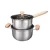 Import Factory Direct Stainless steel 304 sauce pan with wooden handle and glass lid for kitchen from China