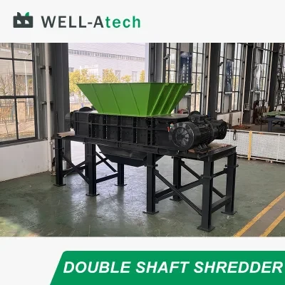 Factory Double Shaft Shredder for Domestic Waste Tire Light Metal Shredding Machine