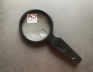 Factory hot sales plastic acrylic biconvex magnifying glass for handheld
