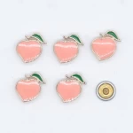 Factory Leather Decoration Peach Shape Rivet Metal Rivet For Garments Jeans