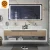 Import Factory Modern design solid surface Plywood cabinet bathroom vanity from China