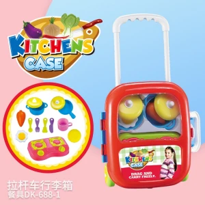 Factory Price Brand New Plastic Children Play Kitchen Toy With Light And Sound
