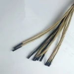 Factory Price Paper Bag Handle Rope Twisted Paper Handle with Metal End China Braided Rope