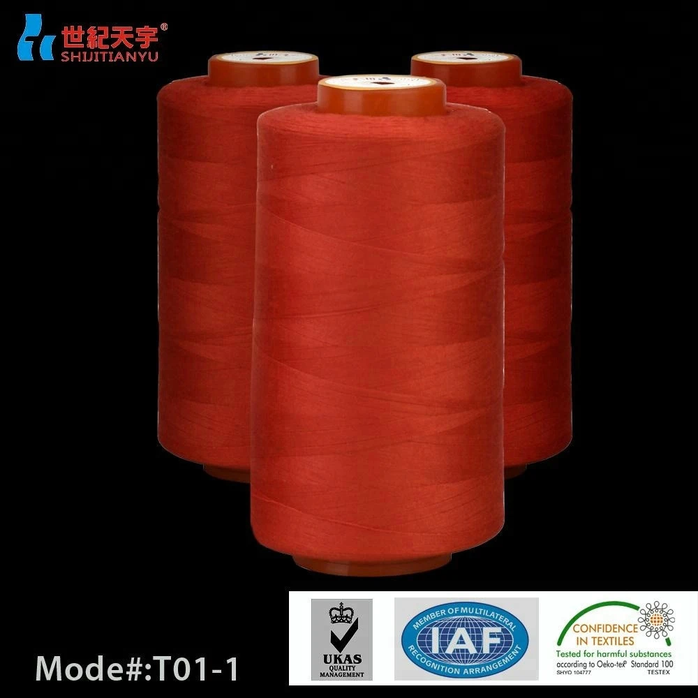 factory sale 40/2 100 % spun polyester sewing thread price