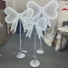 Factory sales 2024 new style wedding decoration lights LED bow lights butterfly wings warm white light